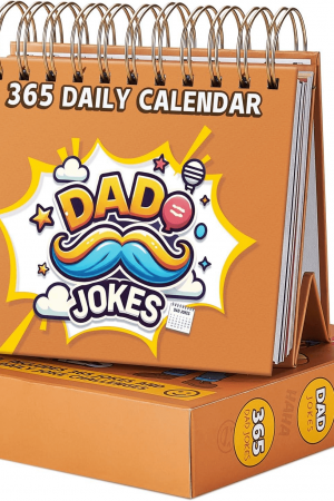 2026 Desk Calendar, Daily Jokes and Fun Challenges Calendar, One Page per Day, Contains More Than 360 Jokes and Challenges, Measures 5.1” x 5.7”, Can Stand Upright on the Desktop, Funny Gift for Dad